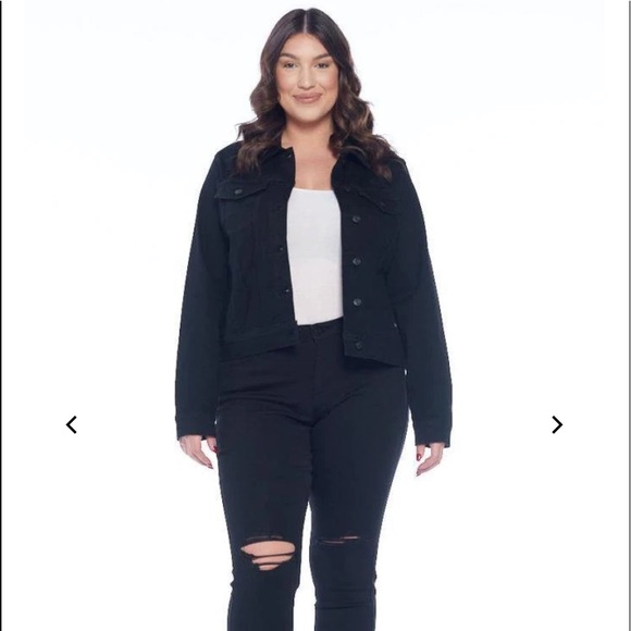 ENJEAN Jackets & Blazers - NWT Women’s ENJEAN Black Denim Jacket Size 1XL